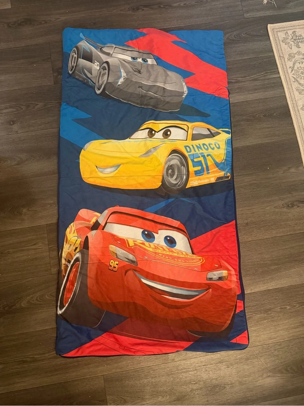 Kids Sleeping Bag - Red, Yellow, Blue
